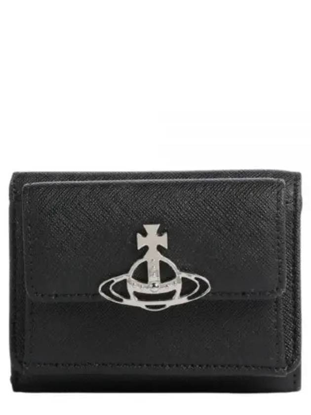 Flap Small Half Wallet Black - VIVIENNE WESTWOOD - BALAAN 2