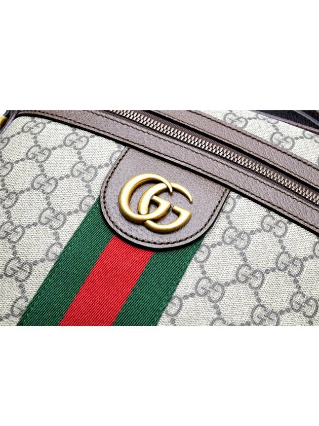 Men's Ophidia GG Small Messenger Bag Beige Ebony - GUCCI - BALAAN.