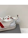 side stripe low top sneakers white - THOM BROWNE - BALAAN.