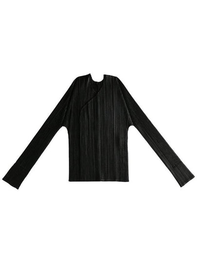 Pleats Basic Cardigan Black - ISSEY MIYAKE - BALAAN 2