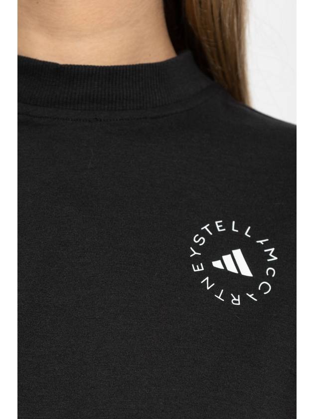 ADIDAS By Stella McCartney Logo T-shirt, Women's, Black - ADIDAS - BALAAN 5