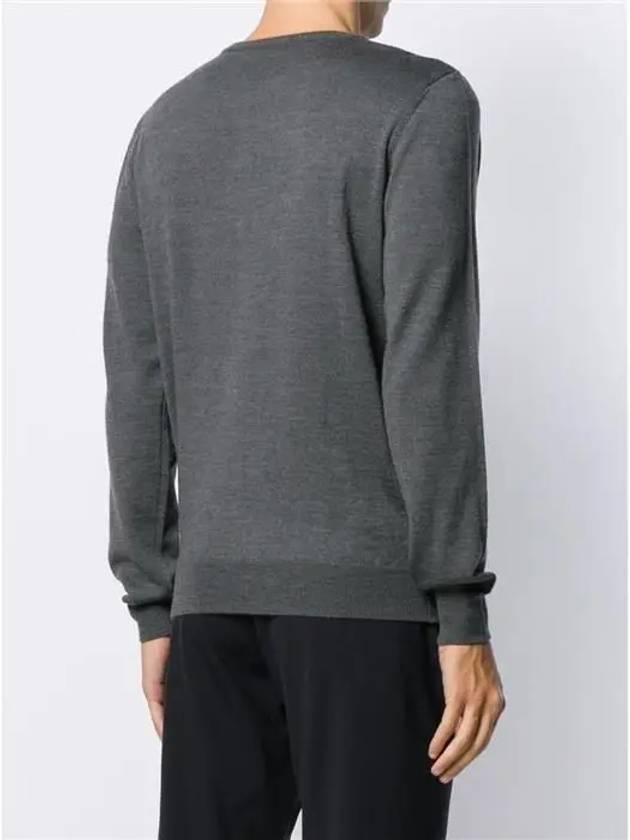 King Merino Wool Knit Top Anthracite Heather - A.P.C. - BALAAN 4