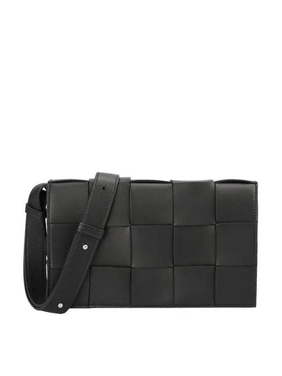 Intrecciato Cassette Cross Bag Black - BOTTEGA VENETA - BALAAN 2