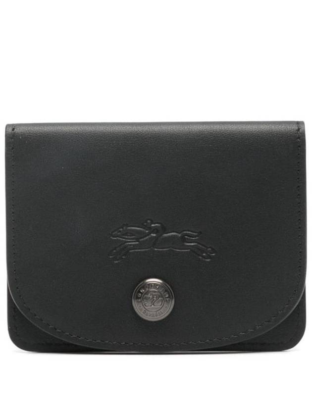 Le Pliage Extra Leather Card Wallet Black - LONGCHAMP - BALAAN 1