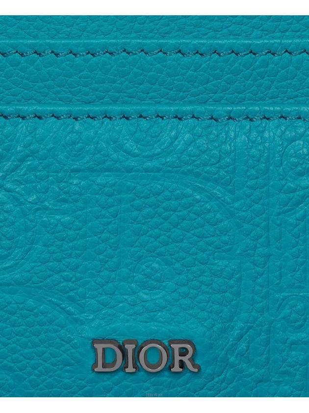 Card Wallet Blue Dior Gravity Leather - DIOR - BALAAN 3