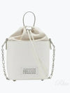 5AC Number Logo Texture Leather Bucket Bag Ivory - MAISON MARGIELA - BALAAN 2