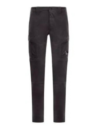 Stretch Sateen Ergonomic Lens Cargo Straight Pants Black - CP COMPANY - BALAAN 2