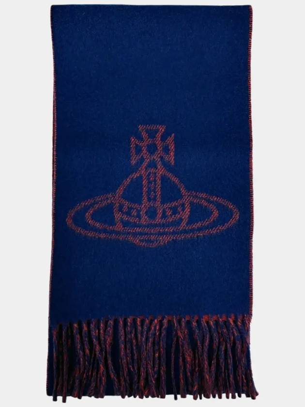 ORB Logo Muffler Blue - VIVIENNE WESTWOOD - BALAAN 7