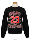 NUW18286 009 CHICAGO black sweatshirt - IH NOM UH NIT - BALAAN 2