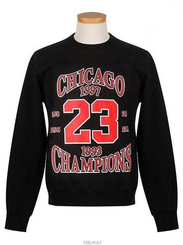 NUW18286 009 CHICAGO black sweatshirt - IH NOM UH NIT - BALAAN 1