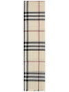 Checked Wool Scarf Beige - BURBERRY - BALAAN 3