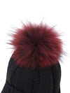 Official W COLOR POINT WOOL KNIT CAP BK - ANEWGOLF - BALAAN 6