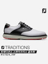 FJ TRADITIONS Spikeless Golf Shoes 57924 XW White Black Gray 10 Please order 15mm smaller - FOOTJOY - BALAAN 1