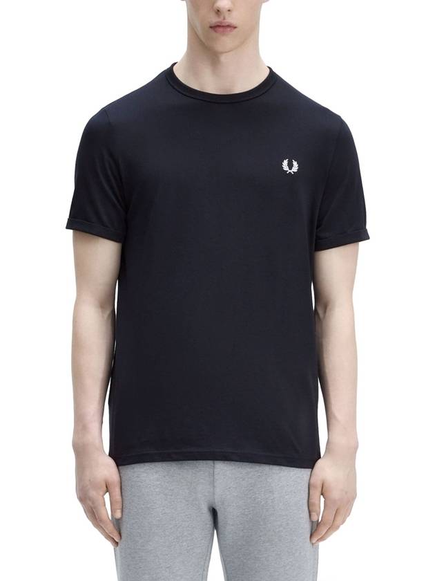 T-SHIRT WITH LOGO EMBROIDERY - FRED PERRY - BALAAN 1