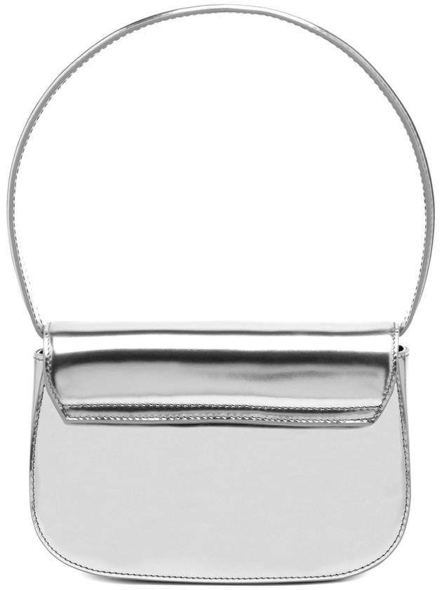 1DR Mirrored Leather Shoulder Bag Silver - DIESEL - BALAAN 3