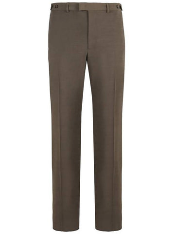 Emporio Armani Wool Blend Tailored Trousers - EMPORIO ARMANI - BALAAN 1