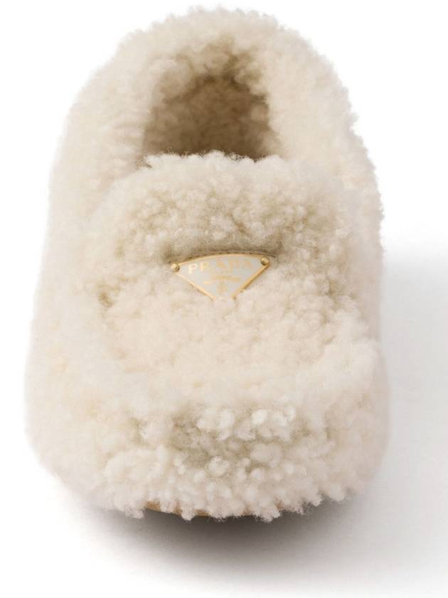 Shearling Driving Shoes Ivory - PRADA - BALAAN 6