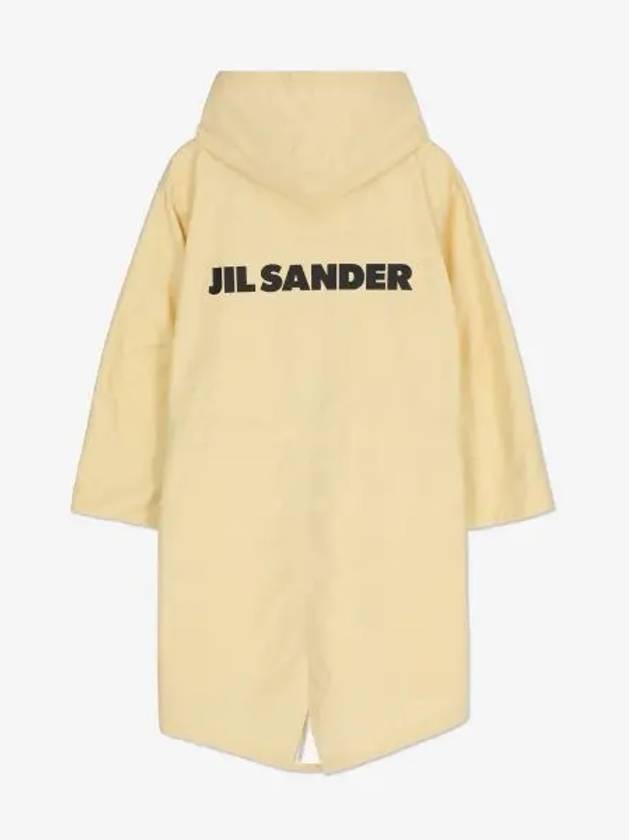 Back Logo Print Hooded Parka Yellow - JIL SANDER - BALAAN 2