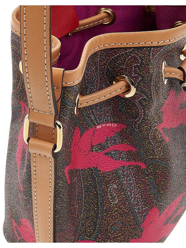 Stampa Pegasus Bucket Bag Red Brown - ETRO - BALAAN 10