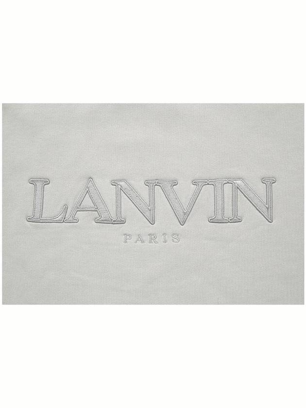 Embroidered Logo Sweatshirt Grey - LANVIN - BALAAN 4