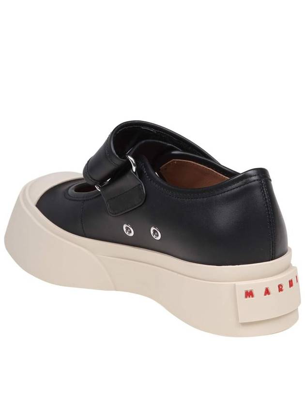 Nappa Leather Mary Jane Low Top Sneakers Black - MARNI - BALAAN 5