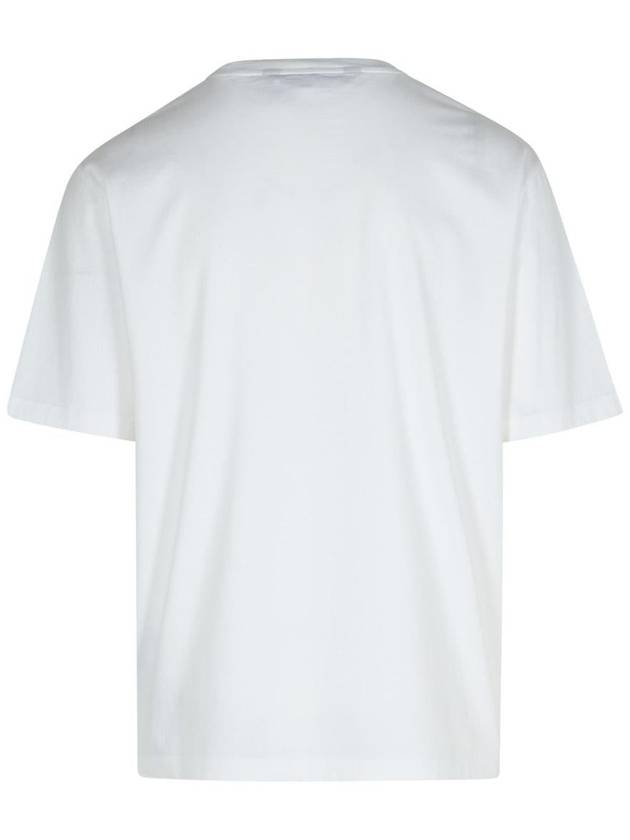 Palm Angels White Cotton T-Shirt - PALM ANGELS - BALAAN 3