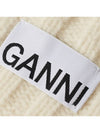 Logo Wool Twist Beanie Women s - GANNI - BALAAN 4