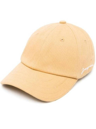 La Casquette Embroidered Logo Ball Cap Beige - JACQUEMUS - BALAAN 1