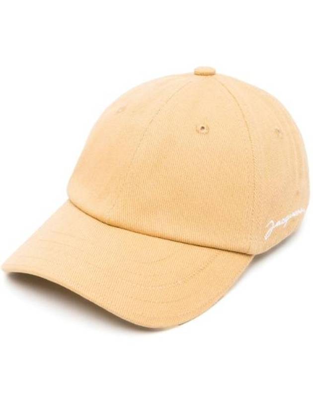 La Casquette Embroidered Logo Ball Cap Beige - JACQUEMUS - BALAAN 1