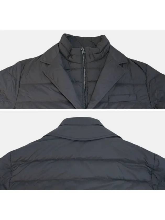 goose down padded jacket dark gray - HERNO - BALAAN.