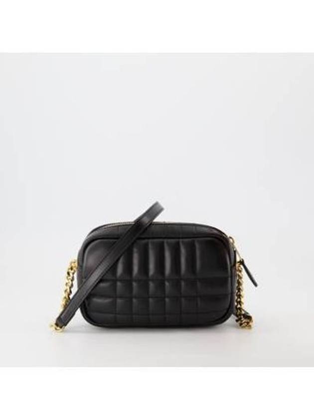 Quilted Leather Mini Lola Camera Shoulder Bag Black - BURBERRY - BALAAN 3