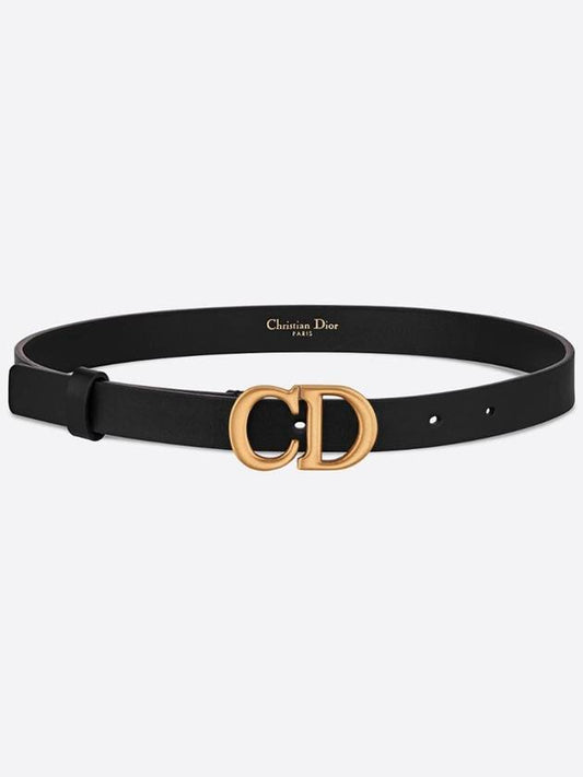 Saddle 20mm Ultrasmooth Calfskin Leather Belt Black - DIOR - BALAAN 2