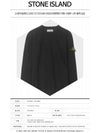 Wappen Patch Crew Neck Cotton Knit Top Black - STONE ISLAND - BALAAN 3