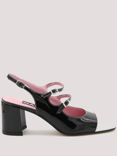 Carel Paris Black And Ivory Papaya Slingback Pumps - CAREL - BALAAN 1