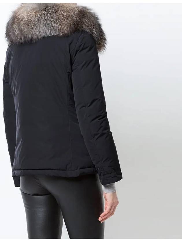 Women's MALUS Fox Fur Padding Navy - MONCLER - BALAAN 5