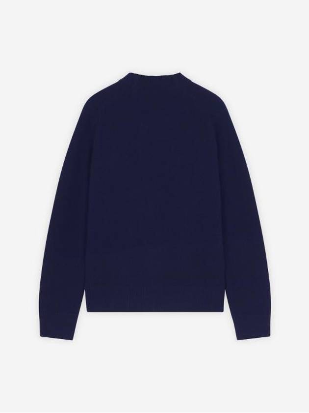 Baby Fox Patch Boxy Cardigan Navy - MAISON KITSUNE - BALAAN 2