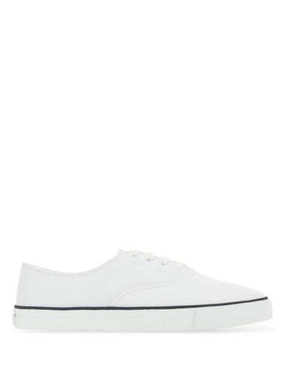 Tandem Leather Low Top Sneakers White - SAINT LAURENT - BALAAN 2