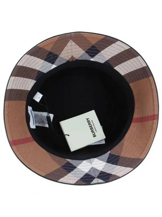 checked cotton bucket hat - BURBERRY - BALAAN 5