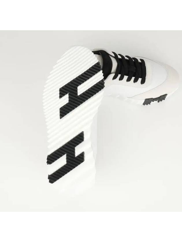 Bouncing Low Top Sneakers Blanc Noir - HERMES - BALAAN 8