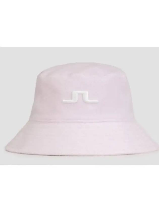 Women's Terry Embroidered Logo Bucket Hat Cradle Pink - J.LINDEBERG - BALAAN 2