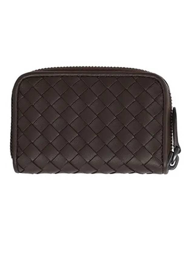 Intrecciato Zipper Coin Card Wallet Brown - BOTTEGA VENETA - BALAAN 2