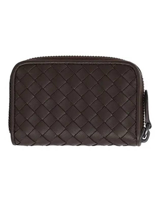 114075 V3UN1 2086 Intrecciato Zipper Coin Card Wallet - BOTTEGA VENETA - BALAAN 1