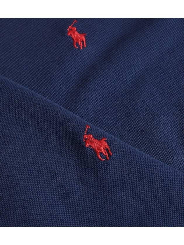 Logo Cotton Short Sleeve T-Shirt Navy - POLO RALPH LAUREN - BALAAN 5