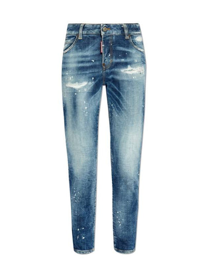 Medium Heritage Rammendo Wash Cool Girl Jeans Blue - DSQUARED2 - BALAAN 2