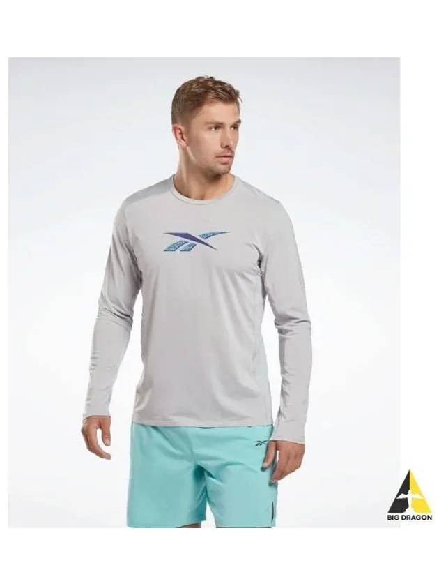 Activchill Athlete Long Sleeve Gray HI0493 - REEBOK - BALAAN 1