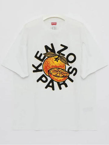 Orange Classic Short Sleeve Men s T Shirt 5TS279 4SG 02 - KENZO - BALAAN 1