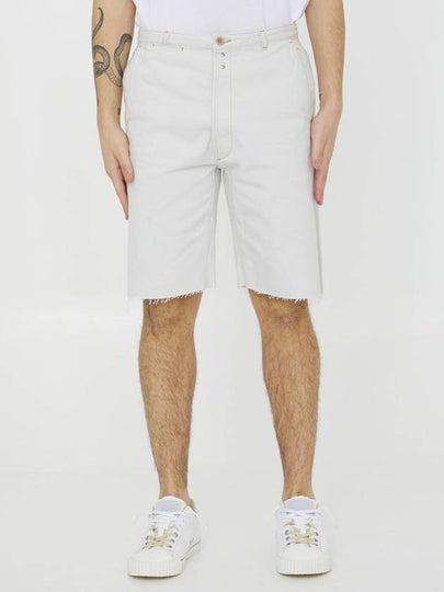 Cotton Denim Shorts White - MAISON MARGIELA - BALAAN 2