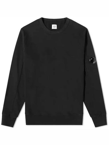 Men's Light Fleece Lens Wappen Sweatshirt Black - CP COMPANY - BALAAN 1