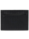 Intrecciato Document Clutch Bag Black - BOTTEGA VENETA - BALAAN 4