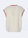 Men's Wool Cable Vest White - GUCCI - BALAAN 3